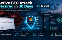 Active BEC attack, zero security controls: how a Canadian clean-energy SME was secured in 30 days